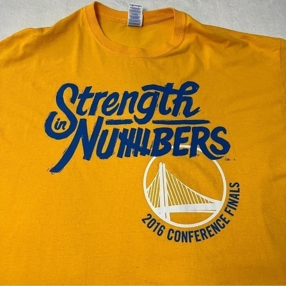 Golden State Warriors NBA Finals Strength Men’s T-Shirt Size XL - Picture 2 of 7